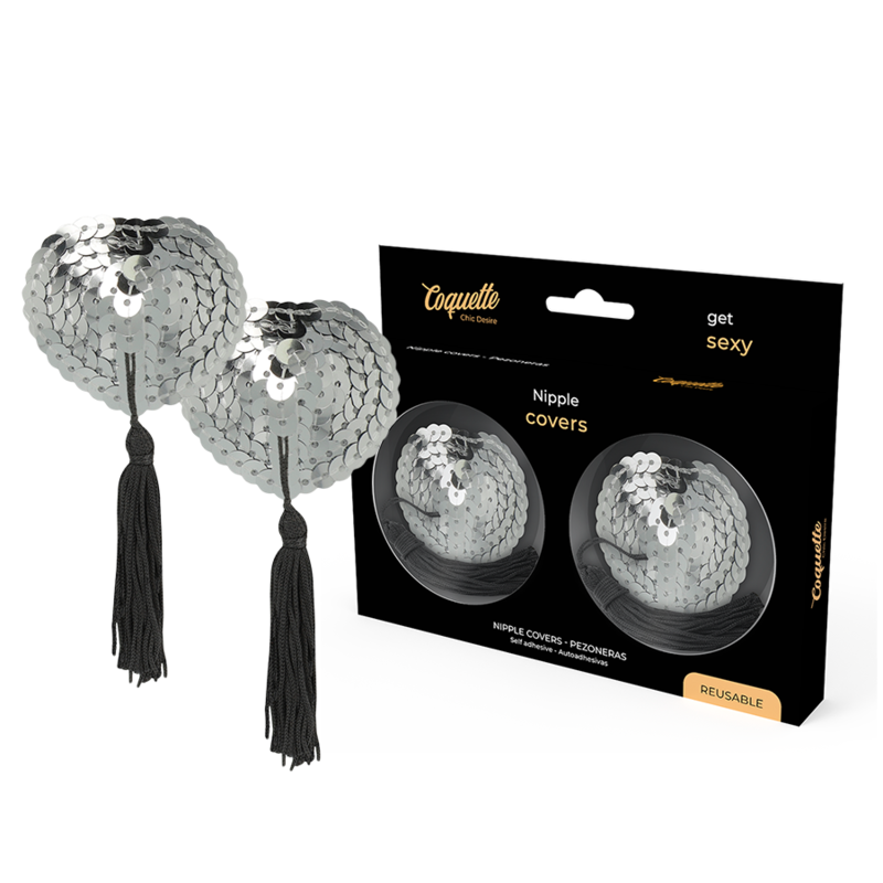 Coquette Chic Desire - Cubre Pezones Silver de Coquette Accessories | Piumer