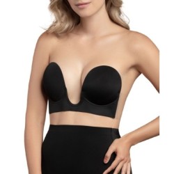 Bye-Bra - Sujetador Sin Asas En U Negro Copa E de Bye Bra - Bras | Piumer