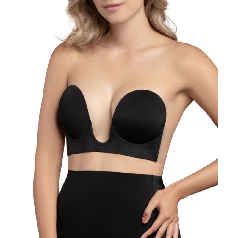 Bye-Bra - Sujetador Sin Asas En U Negro Copa E de Bye Bra - Bras | Piumer