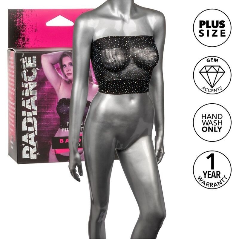 Radiance Top Bandeau Pedrería Talla Grande de Calexotics | Piumer