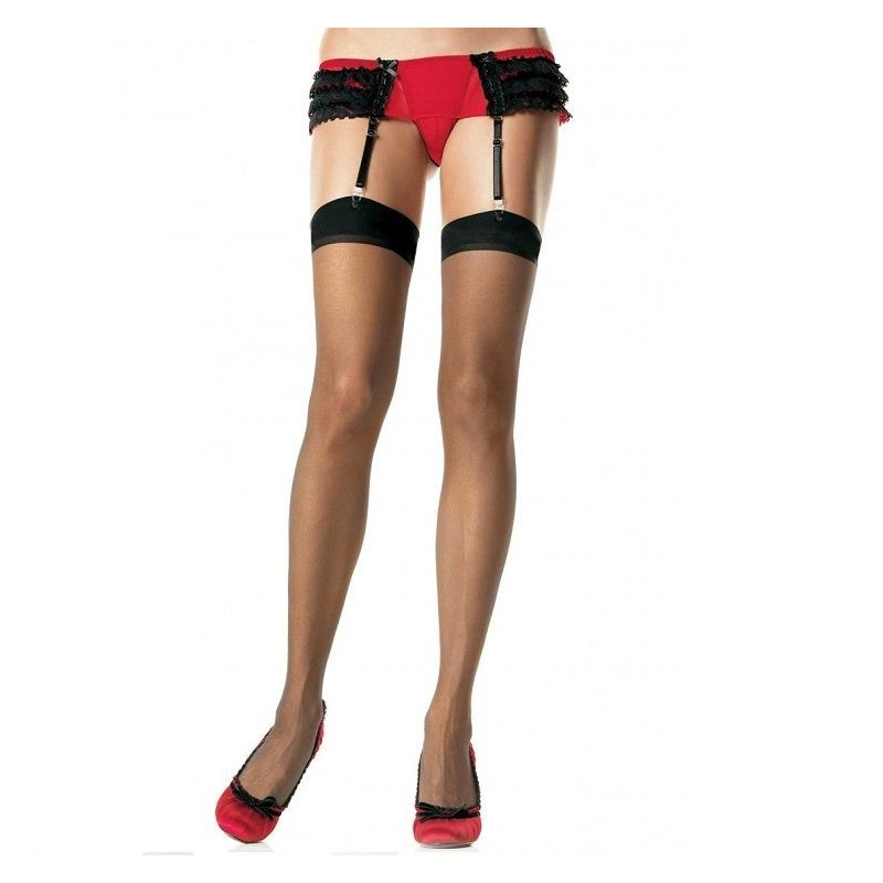 Leg Avenue - Medias Negras de Leg Avenue Hosiery | Piumer
