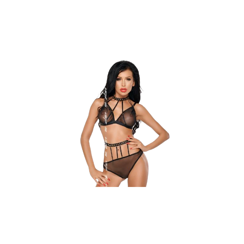 Me-Seduce - Dotty Set Dos Piezas Negro de Me-Seduce Set - Talla S/M | Piumer