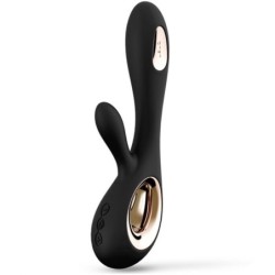 Soraya Wave Vibrador Rabbit Negro de Lelo | Piumer Erotic