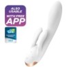 Satisfyer - Double Flex Vibrador App Blanco | Piumer Erotic