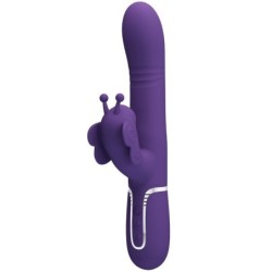 Pretty Love - Vibrador Rabbit Multifunción 4 En 1 Mariposa Morado | Piumer Erotic