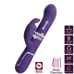 Pretty Love - Coale Vibrador Rabbit 4 En 1 Morado | Piumer Erotic