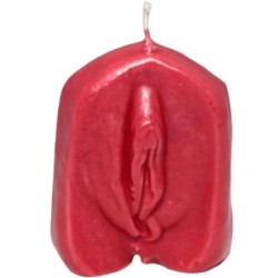 Vela Forma Vagina Rojo de Diablo Picante | Piumer