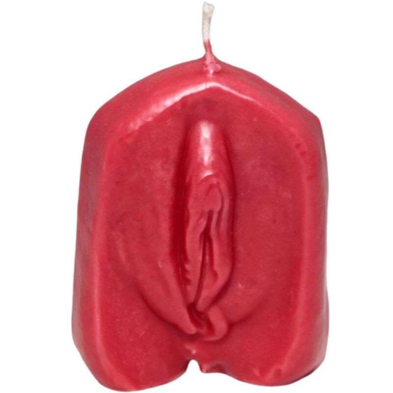 Vela Forma Vagina Rojo de Diablo Picante | Piumer