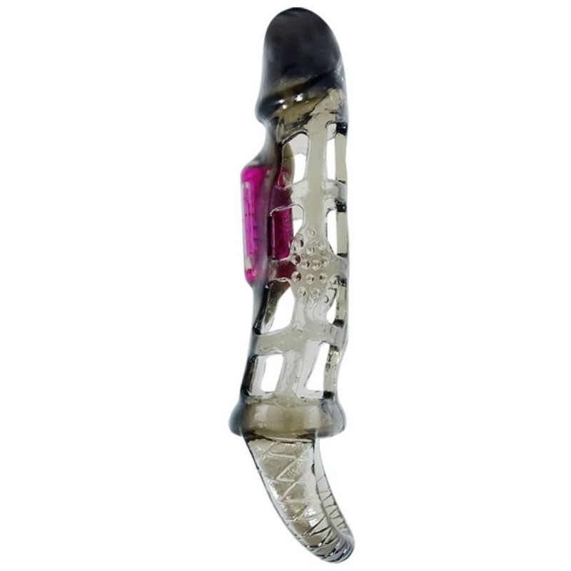Baile - Funda Extensora Pene Con Vibración Y Strap 13.5 Cm | Piumer Erotic