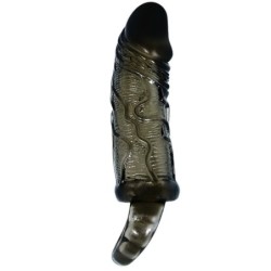 Baile - Funda Extensora Pene Con Strap Para Testículos Negro 13.5 Cm | Piumer Erotic