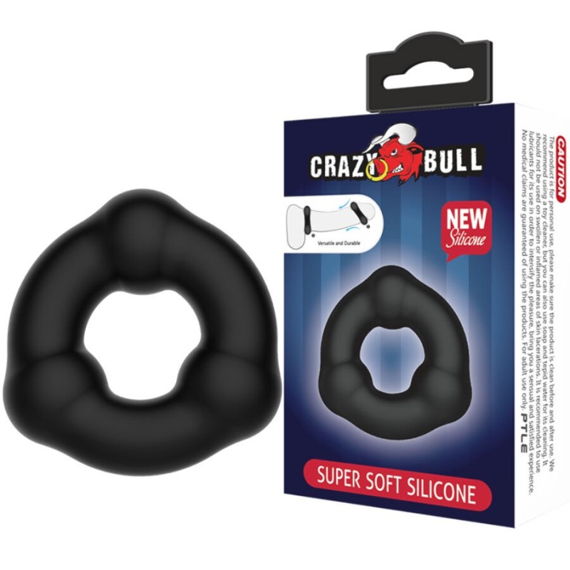 Anillo Silicona Con Nodulos de Crazy Bull | Piumer Erotic