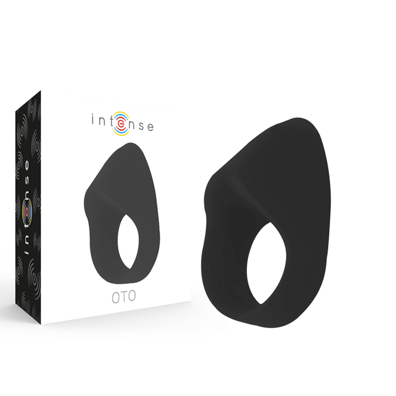 Intense - Oto Anillo Vibrador Recargable Negro | Piumer Erotic