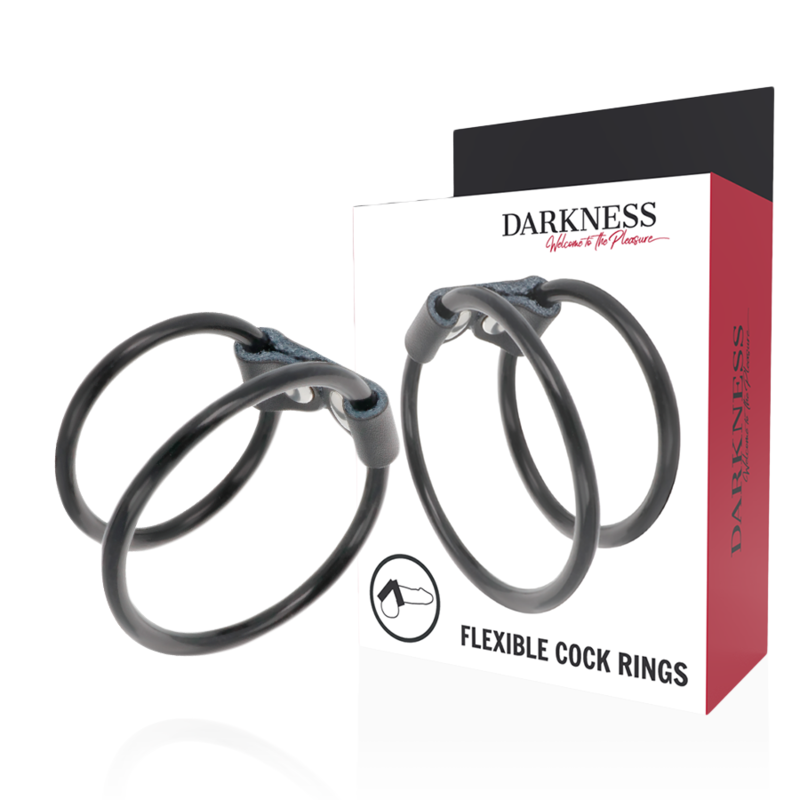 Darkness - Anilla Flexible Doble Para El Pene | Piumer Erotic