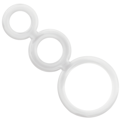 Set Anillos Pene Y Testículos Clear de Addicted Toys | Piumer Erotic