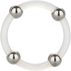 Anillo De Silicona Con Cuentas De Acero Talla L de Calexotics | Piumer Erotic