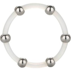 Anillo De Silicona Con Cuentas De Acero Talla Xl de Calexotics | Piumer Erotic