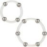 Kit De 2 Uds Anillo De Silicona Con Cuentas De Acero de Calexotics | Piumer Erotic