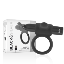 Cameron Anillo Recargable Negro de Black&Silver | Piumer Erotic