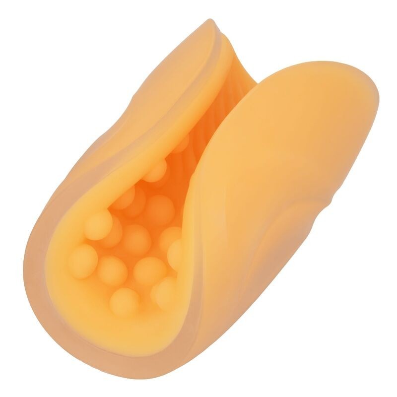 Beaded Grip Masturbador Texturado Naranja de Calexotics | Piumer Erotic