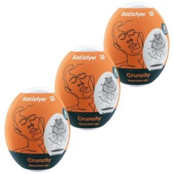 Satisfyer - 3 Huevos Masturbadores Crunchy | Piumer Erotic