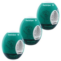 Satisfyer - 3 Huevos Masturbadores Naughty | Piumer Erotic