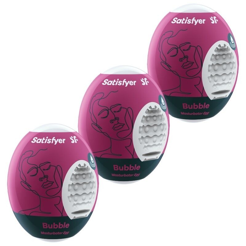 Satisfyer - 3 Huevos Masturbadores Bubble | Piumer Erotic