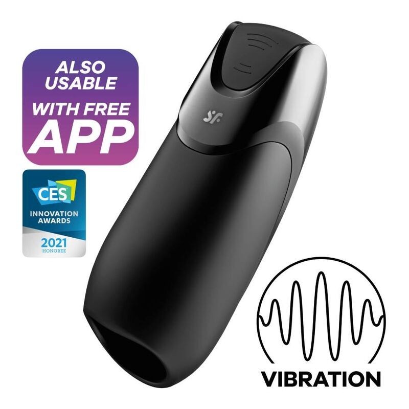 Satisfyer - Men Vibration+ Negro | Piumer Erotic