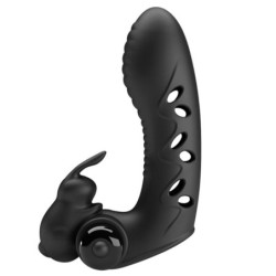 Pretty Love - Vance Funda Dedo Vibrador Conejo Negro | Piumer Erotic