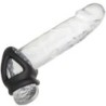 Alpha Anillo De Jaula Doble Negro de Calexotics | Piumer Erotic