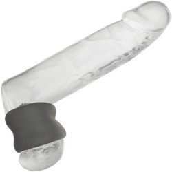 Alpha Anillo Extensión Escroto Doble Negro de Calexotics | Piumer Erotic