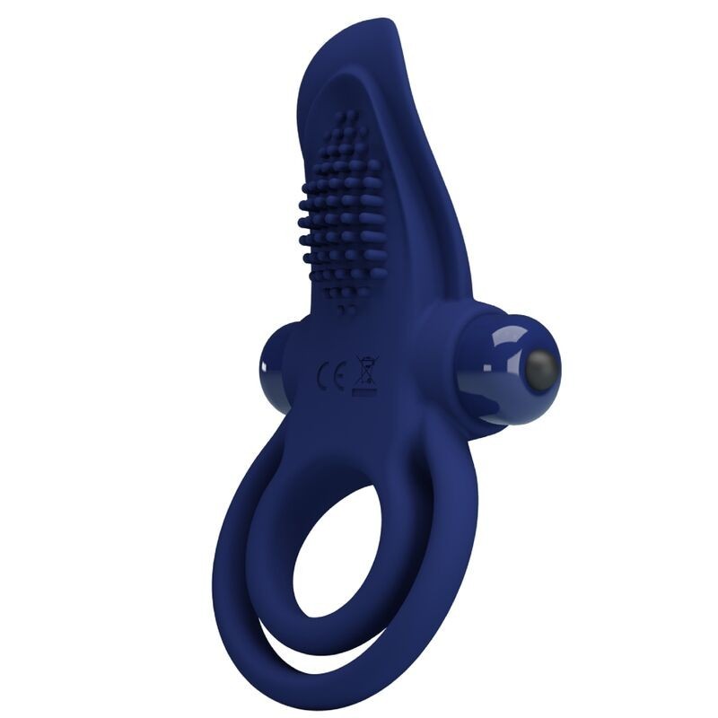 Pretty Love - Bronson Doble Anillo Con Vibración Azul | Piumer Erotic