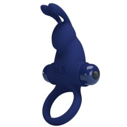 Pretty Love - Jiro Anillo Rabbit Con Vibración Azul | Piumer Erotic