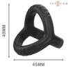 Intense - Carson Anillo Doble Para Pene Silicona Negro Modelo 4 | Piumer Erotic