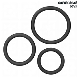 Set De Anillos Silicona Modelo 2 de Addicted Toys | Piumer Erotic