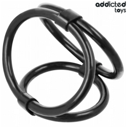 Anillo Triple Para El Pene de Addicted Toys | Piumer Erotic