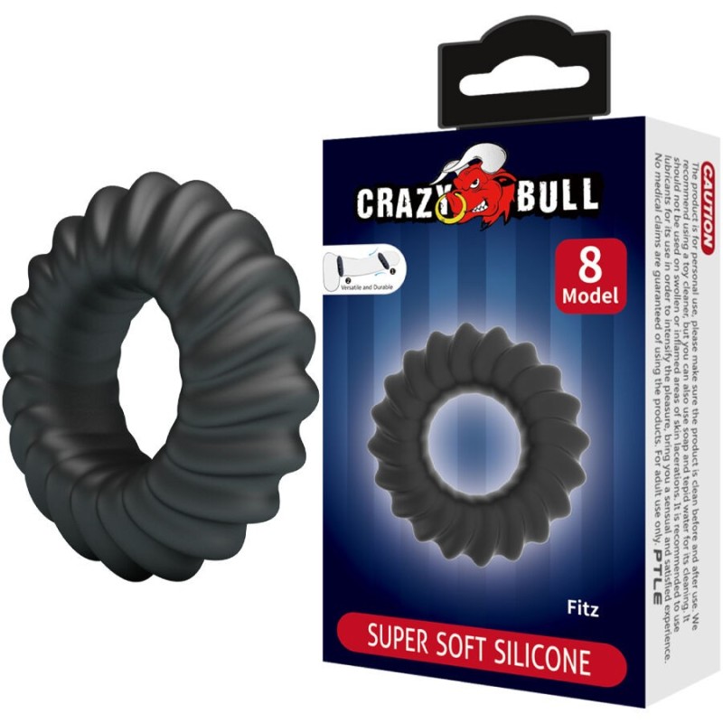 Fitz Anillo Silicona Modelo 8 de Crazy Bull | Piumer Erotic