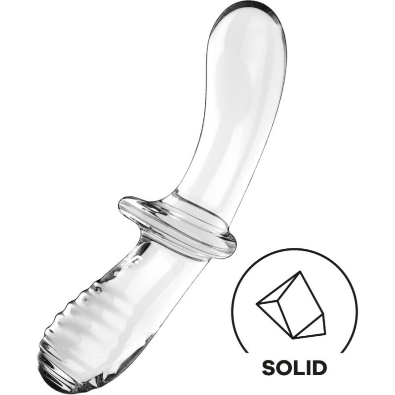 Satisfyer - Double Crystal Dildo Transparente | Piumer Erotic
