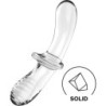 Satisfyer - Double Crystal Dildo Transparente | Piumer Erotic