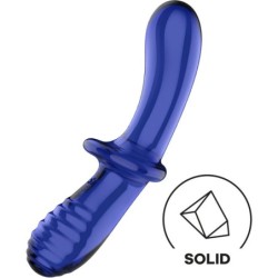 Satisfyer - Double Crystal Dildo Azul | Piumer Erotic