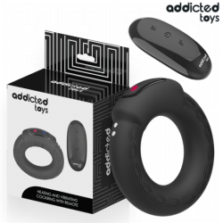 Anillo Pene Vibrador Efecto Calor Control Remoto de Addicted Toys | Piumer Erotic