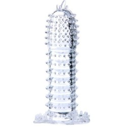 Baile - Funda Para Pene Con Puntos Estimulantes Transparente 14 Cm | Piumer Erotic
