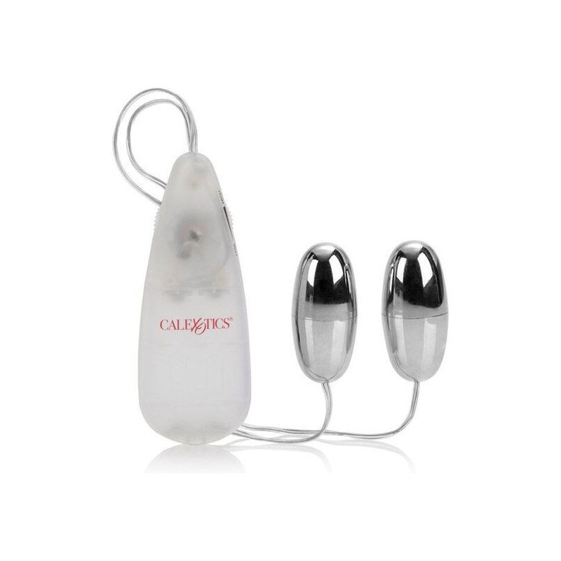 Balas Vibradoras Plateadas Duo de Calexotics | Piumer Erotic