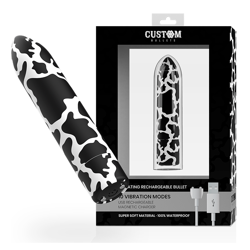 Bala Recargable Cow 10 Intensidades de Custom Bullets | Piumer Erotic