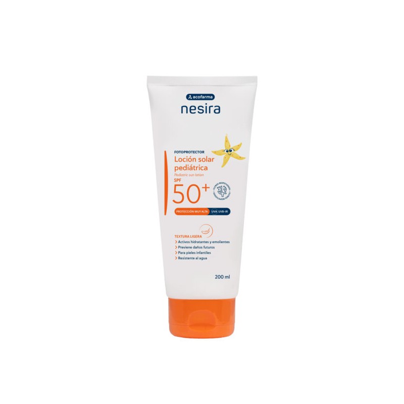 Acofar Nesira Loción Solar Pediátrica SPF50+ 200 ml | Piumer