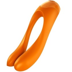 Satisfyer - Candy Cane Vibrador Dedo Naranja | Piumer Erotic