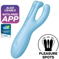 Satisfyer - Threesome 4 Vibrador App Azul | Piumer Erotic