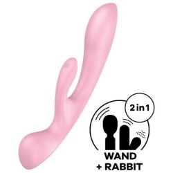 Satisfyer - Triple Oh Vibrador Híbrido Rosa | Piumer Erotic