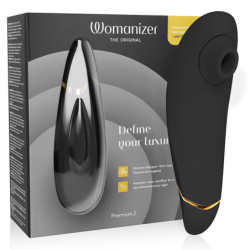Premium 2 Estimulador De Clítoris Negro de Womanizer | Piumer Erotic