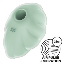 Satisfyer - Cloud Dancer Verde Vibrador Air Pulse | Piumer Erotic