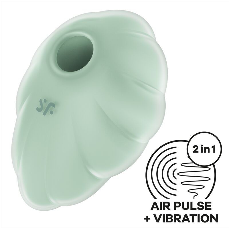 Satisfyer - Cloud Dancer Verde Vibrador Air Pulse | Piumer Erotic